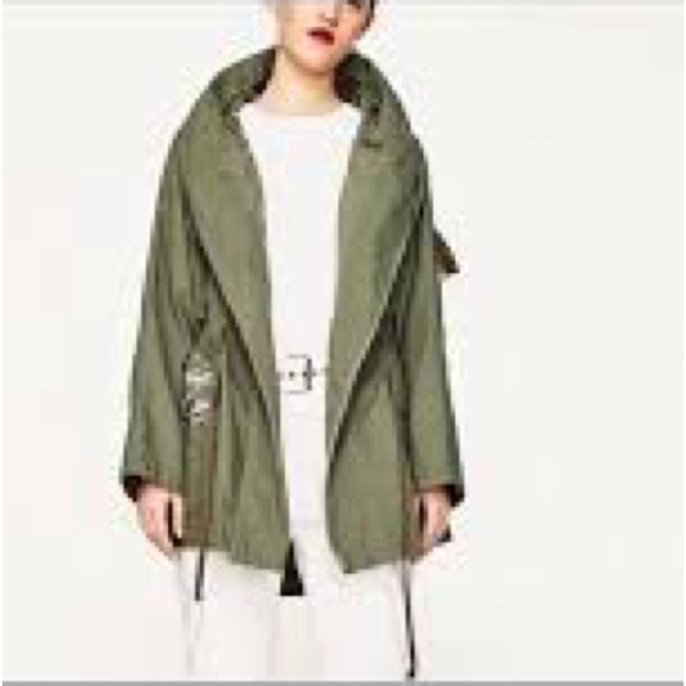 Cookie Courture Army Green Heavy Jacket size Small